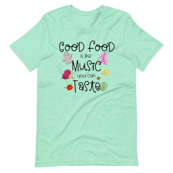Remy Food and Wine Disney Shirt Food is like Music You Can Taste Epcot Unisex t-shirt