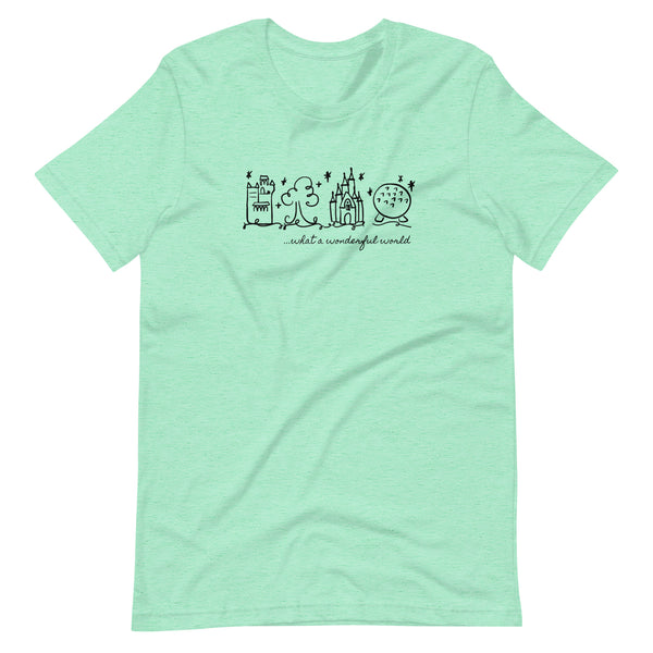Disney World Parks T-Shirt What a Wonderful World Disney Adult Unisex T-Shirt