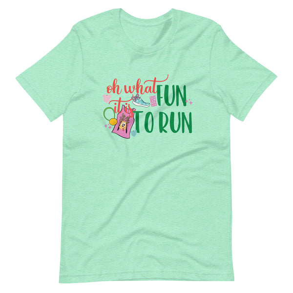 runDisney Oh what fun red and green 12ks of Christmas Virtual Running Disney Unisex t-shirt