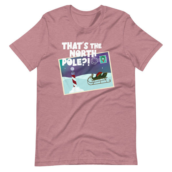 Santa Clause Shirt that's the North Pole Postcard Disney Christmas Unisex t-shirt