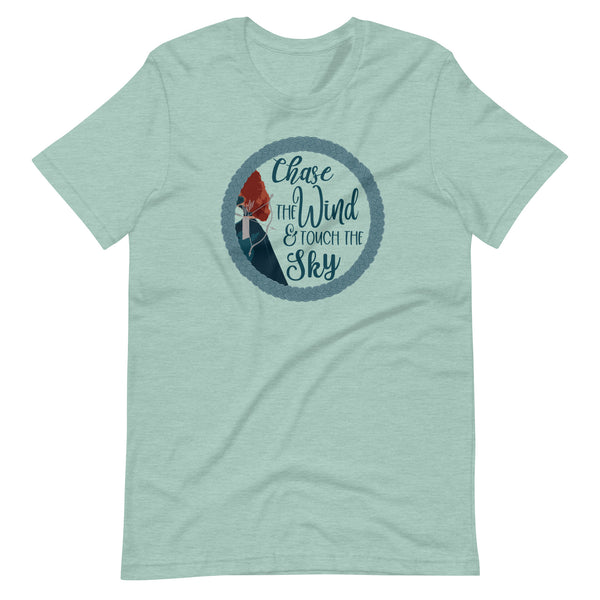 Brave Merida T-shirt Disney Princess Merida,Chase the Wind and Touch the Sky T-Shirt