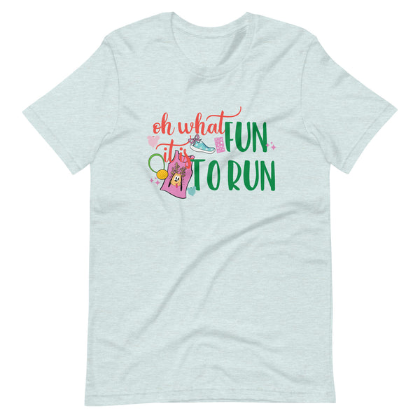 runDisney Oh what fun red and green 12ks of Christmas Virtual Running Disney Unisex t-shirt