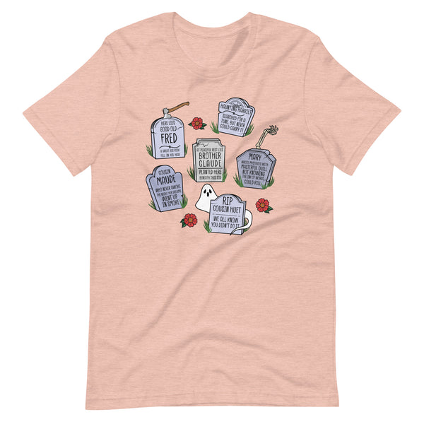 Muppets Haunted Mansion Rest in Peace Tombstones Halloween Spooky Unisex t-shirt