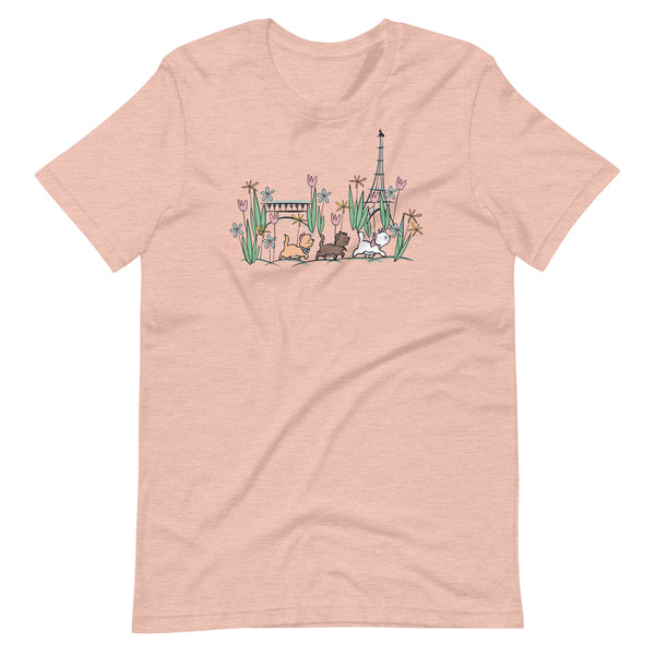 The Aristocats T-Shirt Paris in the Springtime Disney Shirt Flower and Garden Epcot France T-Shirt