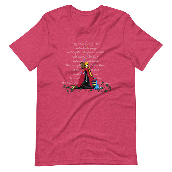 Sword in the Stone T-Shirt King Arthur with Archimedes and Merlin Adult Unisex T-Shirt