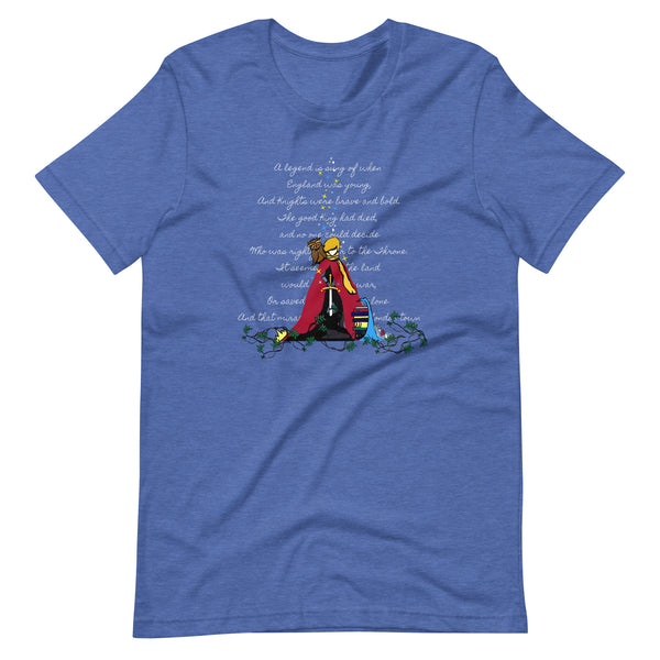Sword in the Stone T-Shirt King Arthur with Archimedes and Merlin Adult Unisex T-Shirt