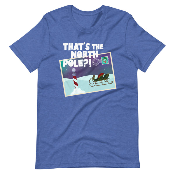 Santa Clause Shirt that's the North Pole Postcard Disney Christmas Unisex t-shirt