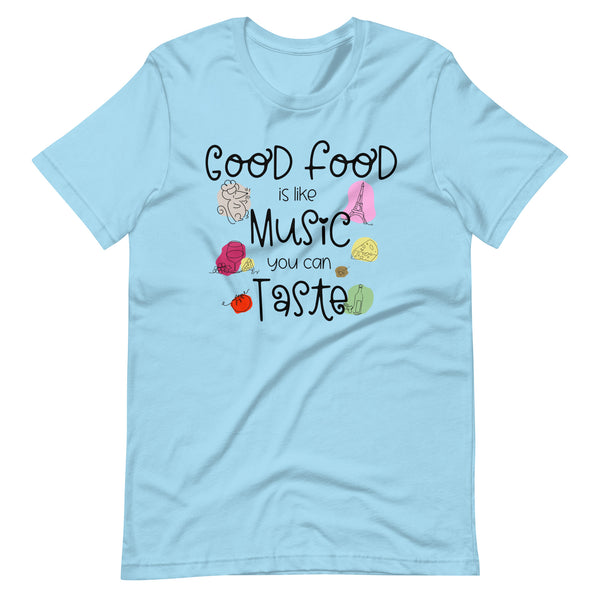 Remy Food and Wine Disney Shirt Food is like Music You Can Taste Epcot Unisex t-shirt