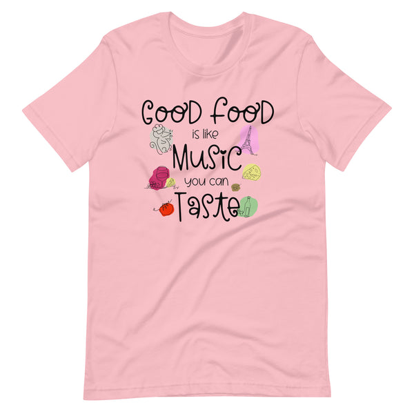 Remy Food and Wine Disney Shirt Food is like Music You Can Taste Epcot Unisex t-shirt
