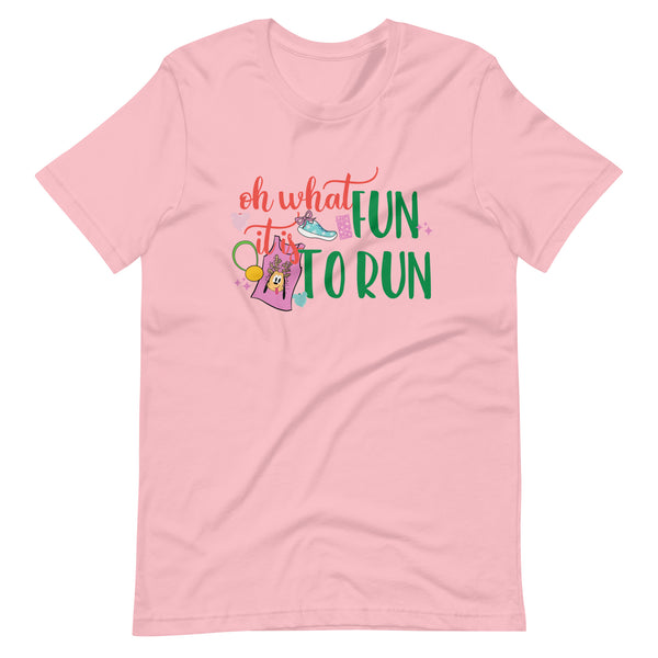 runDisney Oh what fun red and green 12ks of Christmas Virtual Running Disney Unisex t-shirt