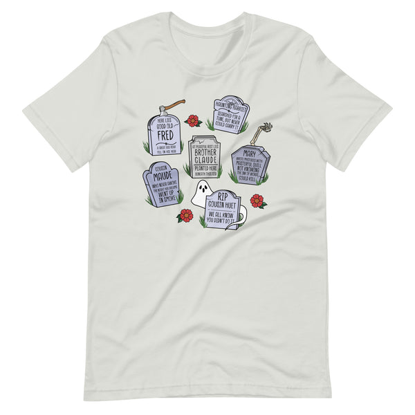 Muppets Haunted Mansion Rest in Peace Tombstones Halloween Spooky Unisex t-shirt