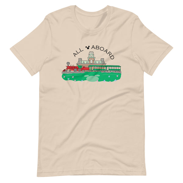 Disney Train All Aboard Disney Railroad Shirt Disney Shirt Unisex t-shirt