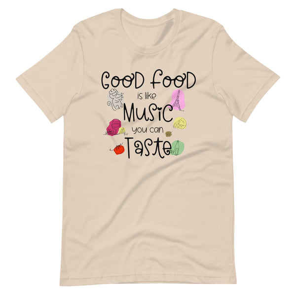Remy Food and Wine Disney Shirt Food is like Music You Can Taste Epcot Unisex t-shirt