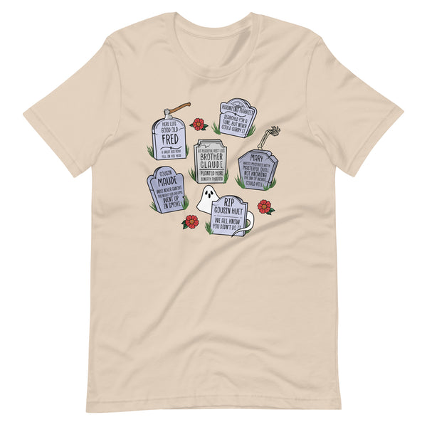 Muppets Haunted Mansion Rest in Peace Tombstones Halloween Spooky Unisex t-shirt