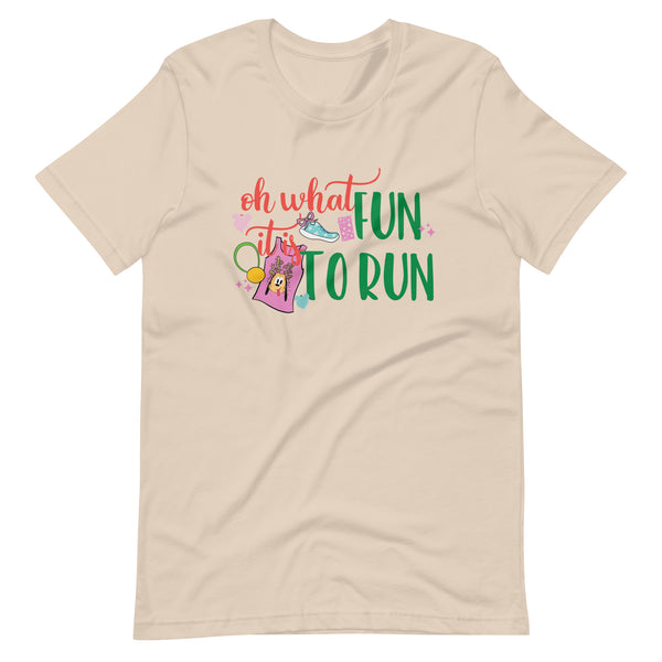 runDisney Oh what fun red and green 12ks of Christmas Virtual Running Disney Unisex t-shirt