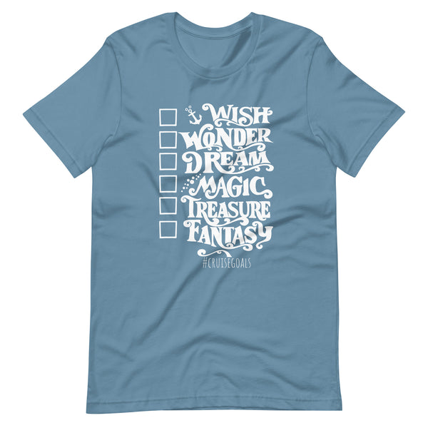 Disney Cruise Ships T-Shirt With Checkboxes Disney Cruise Line Disney Cruise Unisex t-shirt