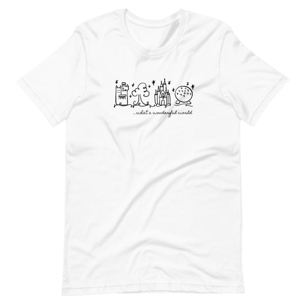 Disney World Parks T-Shirt What a Wonderful World Disney Adult Unisex T-Shirt
