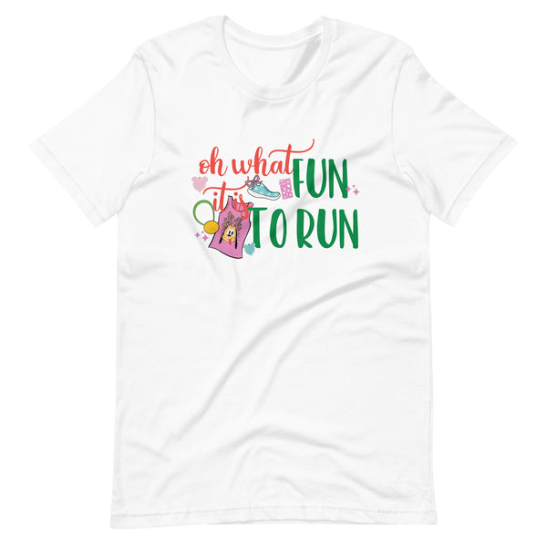 runDisney Oh what fun red and green 12ks of Christmas Virtual Running Disney Unisex t-shirt