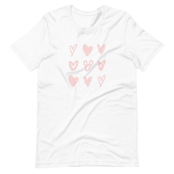 Mickey Hearts T-Shirt Disney Valentines Day Hearts and Mickeys Love T-Shirt