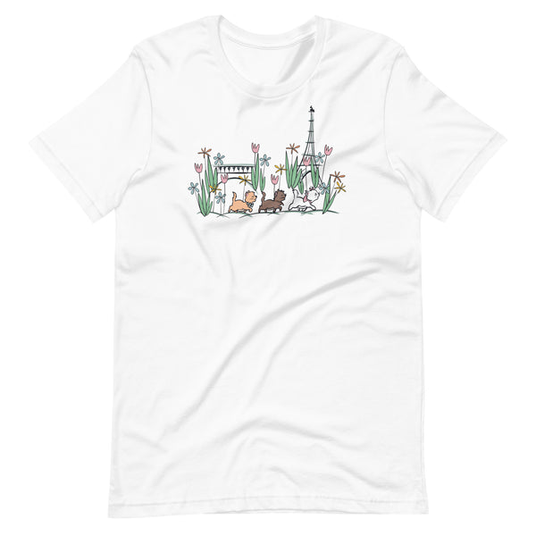 The Aristocats T-Shirt Paris in the Springtime Disney Shirt Flower and Garden Epcot France T-Shirt