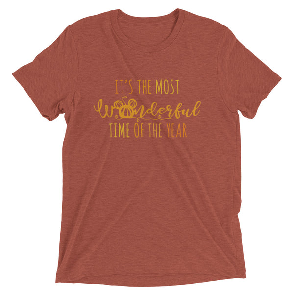 Mickey Pumpkin Fall T-shirt TRIBLEND Disney Halloween It's the Most Wonderful Time of the The Year Fall Triblend T-Shirt