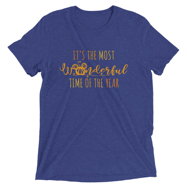 Mickey Pumpkin Fall T-shirt TRIBLEND Disney Halloween It's the Most Wonderful Time of the The Year Fall Triblend T-Shirt