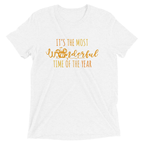 Mickey Pumpkin Fall T-shirt TRIBLEND Disney Halloween It's the Most Wonderful Time of the The Year Fall Triblend T-Shirt