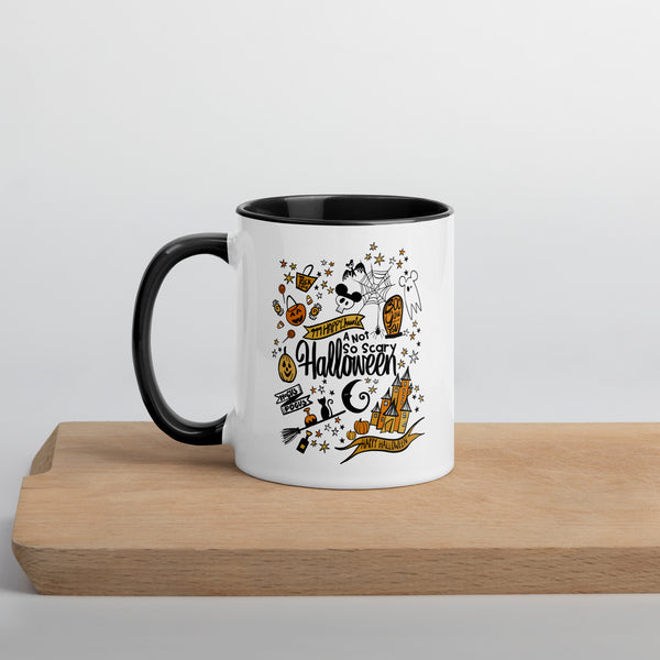 Disney Halloween Coffee Cup Disney Not So Scary Halloween Magic Kingdom Mug with Color Inside