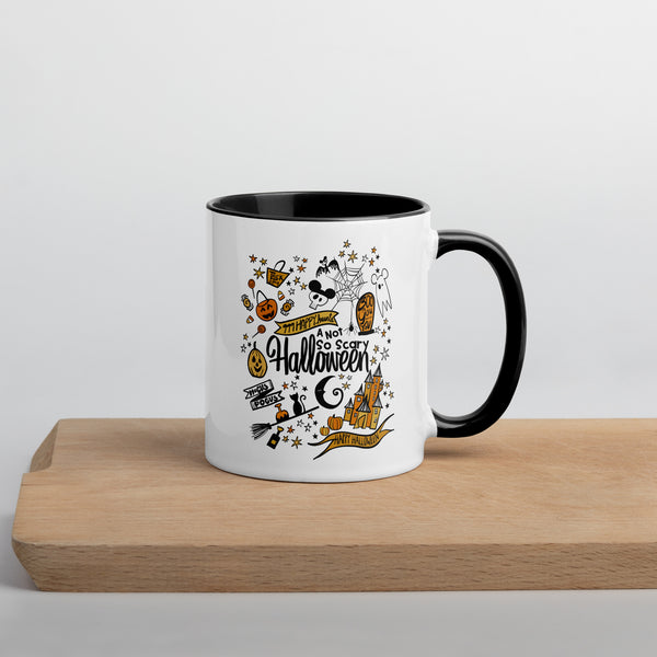 Disney Halloween Coffee Cup Disney Not So Scary Halloween Magic Kingdom Mug with Color Inside