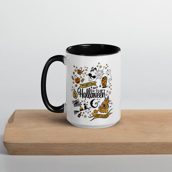 Disney Halloween Coffee Cup Disney Not So Scary Halloween Magic Kingdom Mug with Color Inside