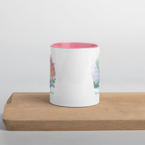 Disney Mug Living with the Land 11oz. (Pink + White)