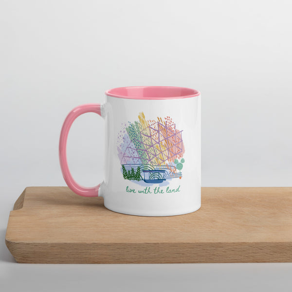Disney Mug Living with the Land 11oz. (Pink + White)