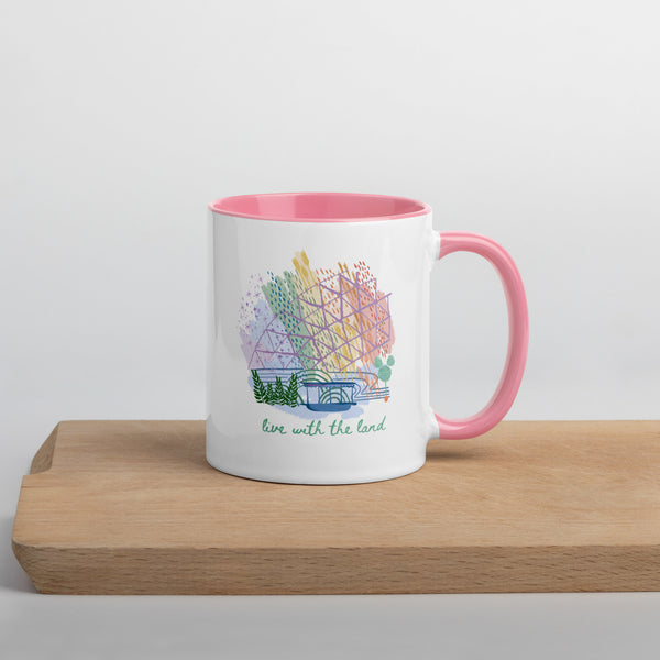 Disney Mug Living with the Land 11oz. (Pink + White)