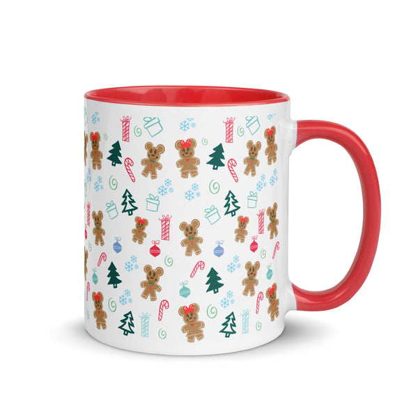 Disney Gingerbread Mickey and Minnie Christmas Coffee Mug