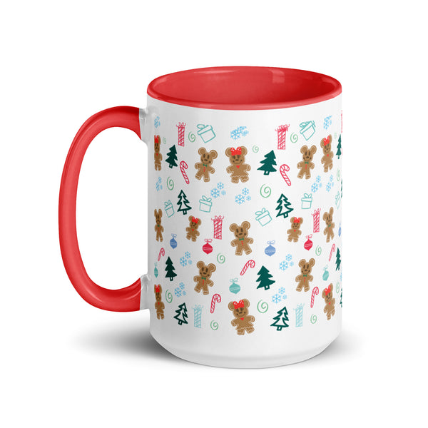 Disney Gingerbread Mickey and Minnie Christmas Coffee Mug