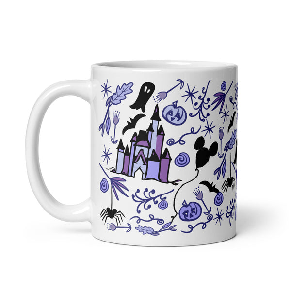 Disney Halloween Castle Mug Halloween Decor Disney Gift Disney Castle Halloween Mug