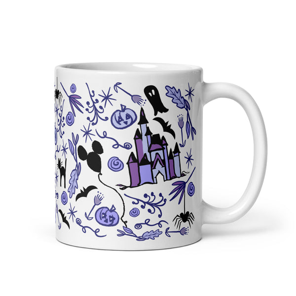 Disney Halloween Castle Mug Halloween Decor Disney Gift Disney Castle Halloween Mug