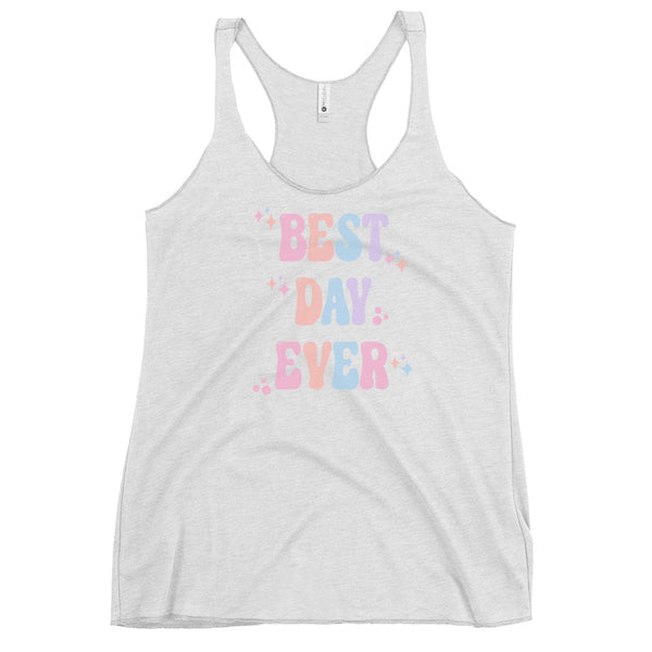 Best Day Ever Disney Pastels cute Disney shirt Parks tank top Women's Racerback Tank