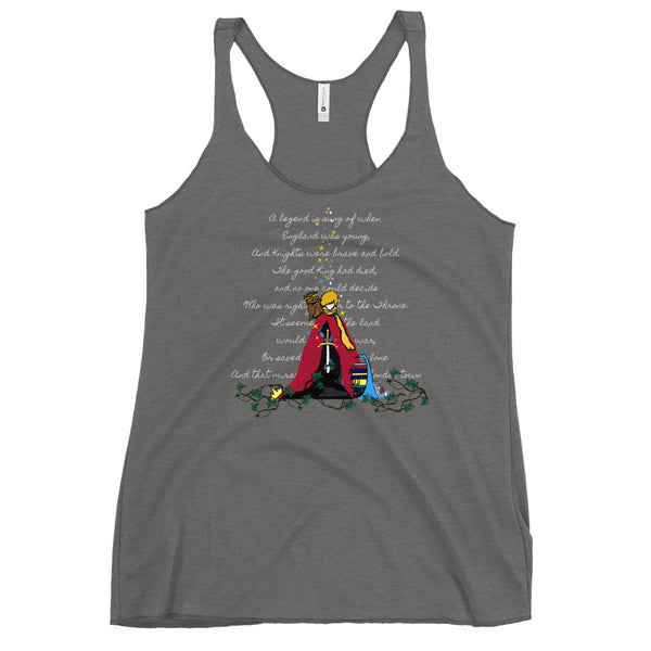 Sword in the Stone Tank Top Disney King Arthur London Racerback Tank Top