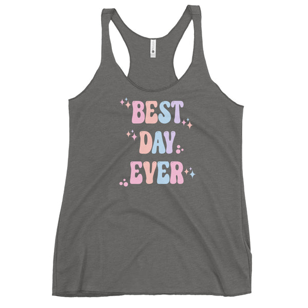 Best Day Ever Disney Pastels cute Disney shirt Parks tank top Women's Racerback Tank