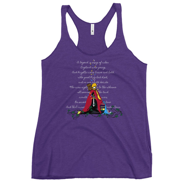 Sword in the Stone Tank Top Disney King Arthur London Racerback Tank Top