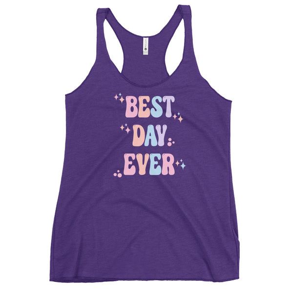 Best Day Ever Disney Pastels cute Disney shirt Parks tank top Women's Racerback Tank