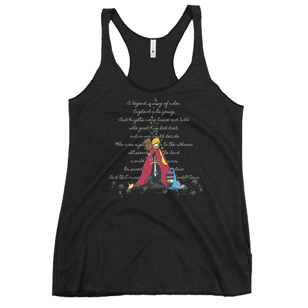 Sword in the Stone Tank Top Disney King Arthur London Racerback Tank Top