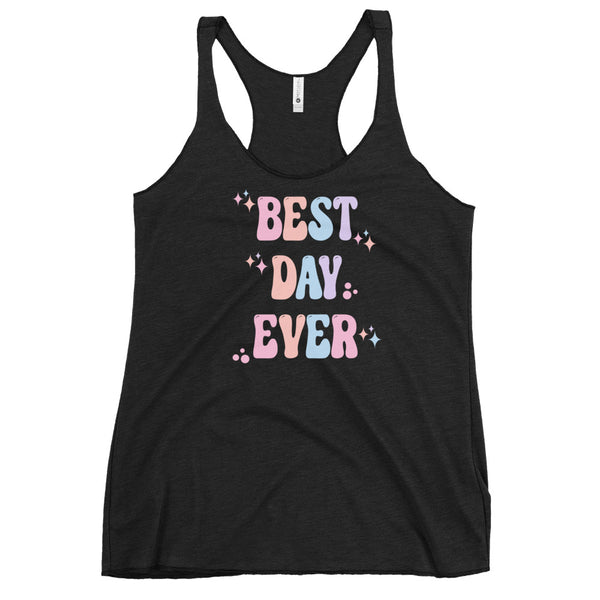 Best Day Ever Disney Pastels cute Disney shirt Parks tank top Women's Racerback Tank