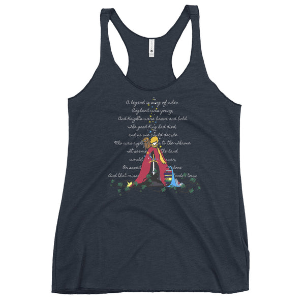 Sword in the Stone Tank Top Disney King Arthur London Racerback Tank Top