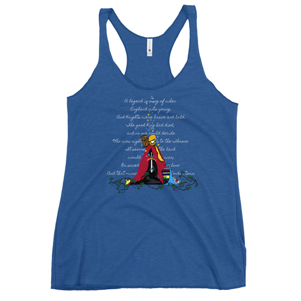 Sword in the Stone Tank Top Disney King Arthur London Racerback Tank Top
