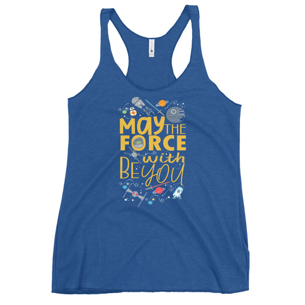 May the Force be With You Tank Top Star Wars Friends Disney Shirt Women's Racerback Tank