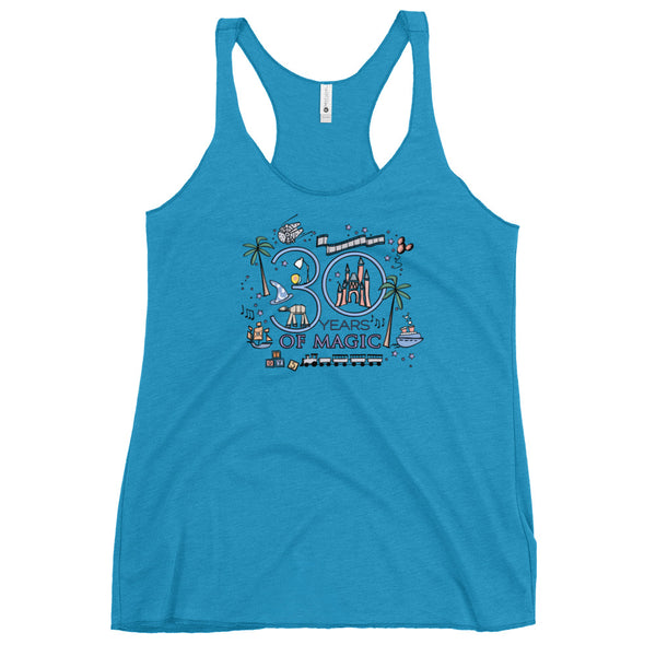 Disney 30th Birthday Tank Top Disney Anniversary Shirt 30 Years of Magic Milestone Birthday Disney Parks Cruise Tank Top