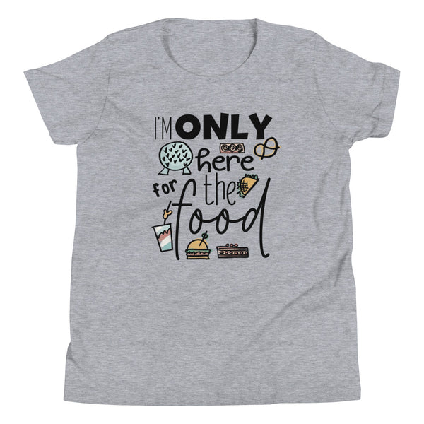 Epcot Food and Wine Kid's Shirt, I'm Only Here for the Food, Disney Shirt Food and Wine Festival Kid's Tee