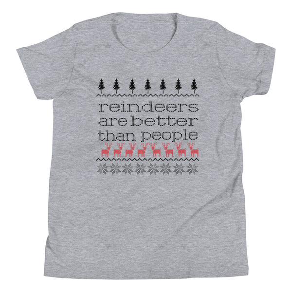 Disney Frozen Sven Kid's Shirt Disney Christmas Shirt Frozen Christmas Reindeer Are Better Than People Kid's T-Shirt